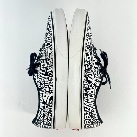 7.5 Women 6 Men- Vans Authentic x A Tribe Called Quest- B/W‎ Graphic Sneaker - Picture 8 of 13